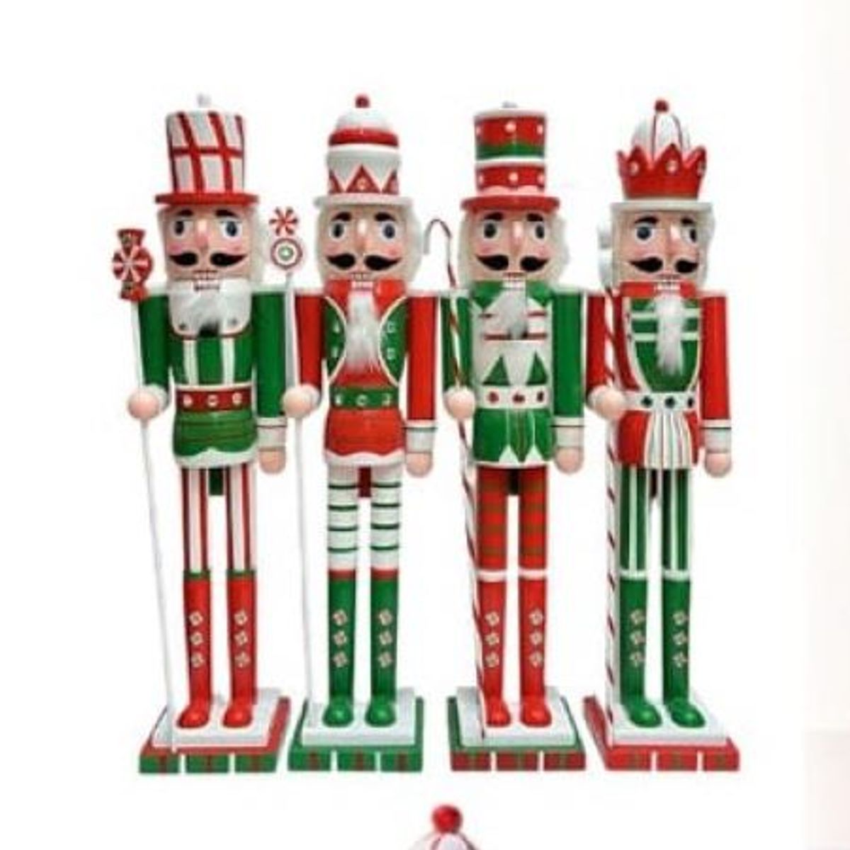 GENERICO - Cascanuez de Madera Soldado Navideño 38 cm