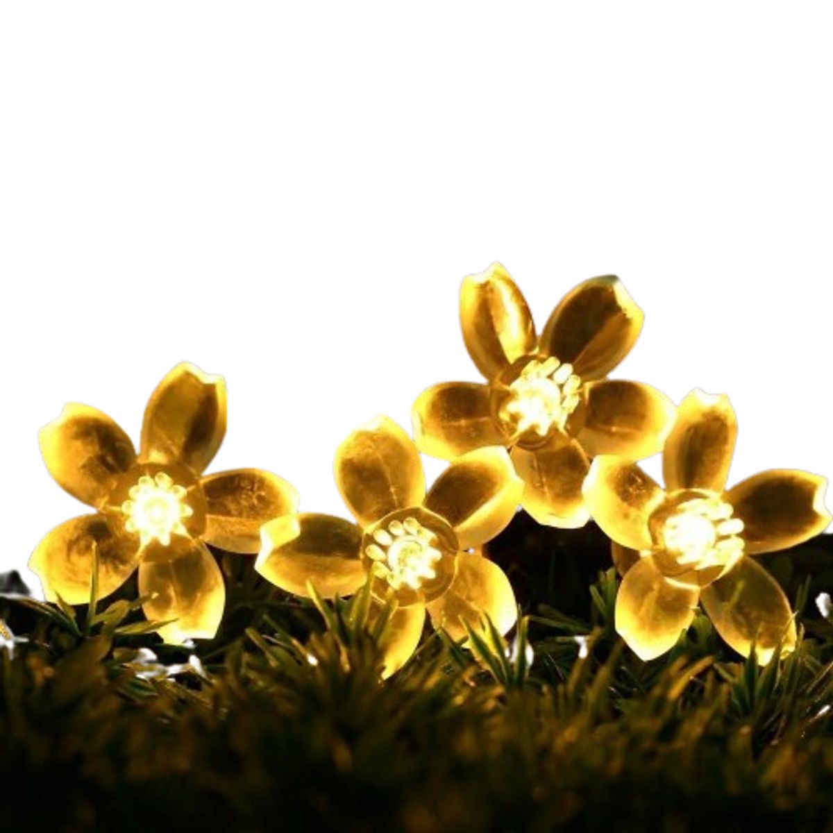 GENERICO - Luces Flor de navidad Ambar o amarillo USB