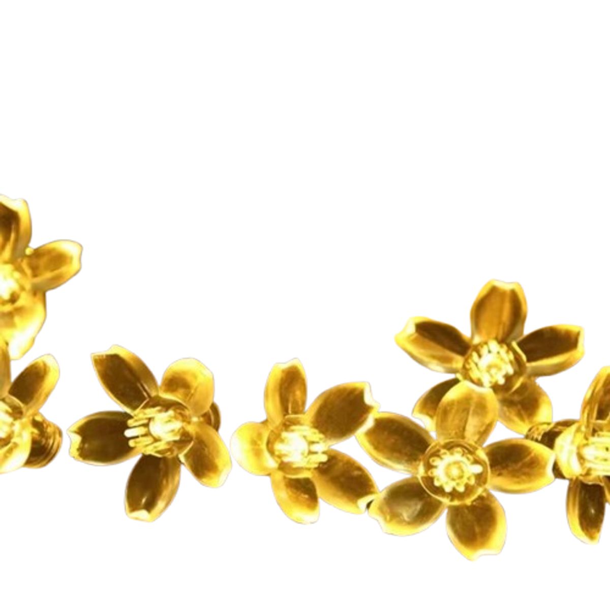 GENERICO - Luces Flor de navidad Ambar o amarillo USB