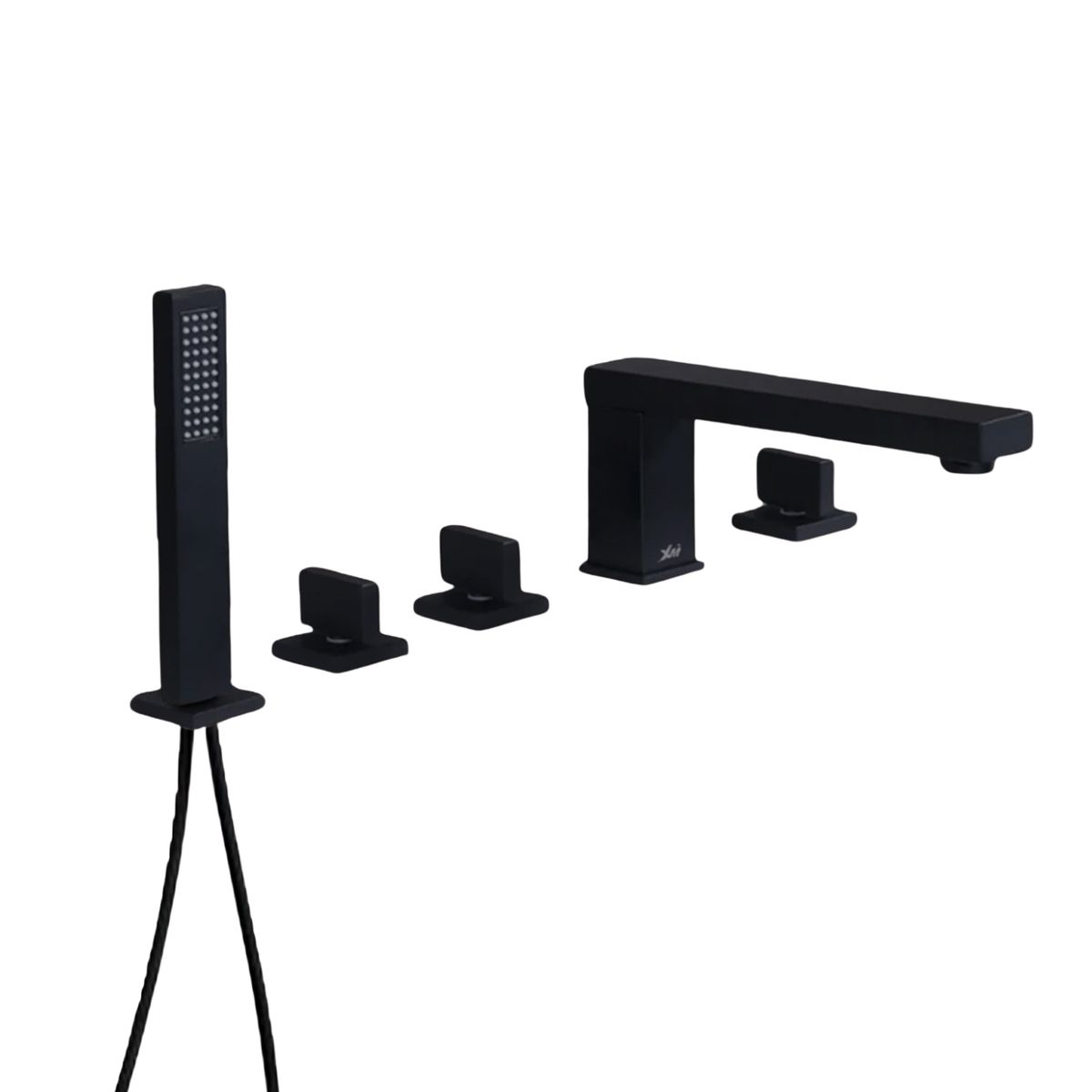 XM - Grifería Mezcladora para Tina de Lujo con Ducha Teléfono Negro