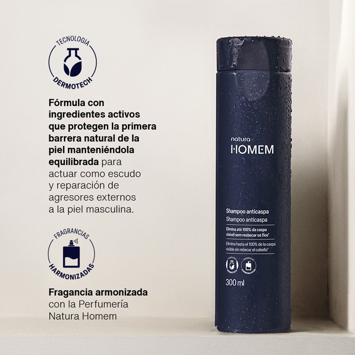 NATURA - Shampoo Homem Anticaspa Masculino