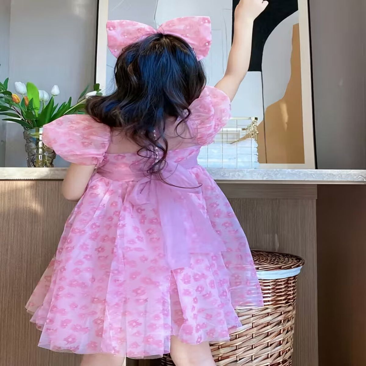 GENERICO - VESTIDO PARA NIÑA DE BARBIE + VINCHA