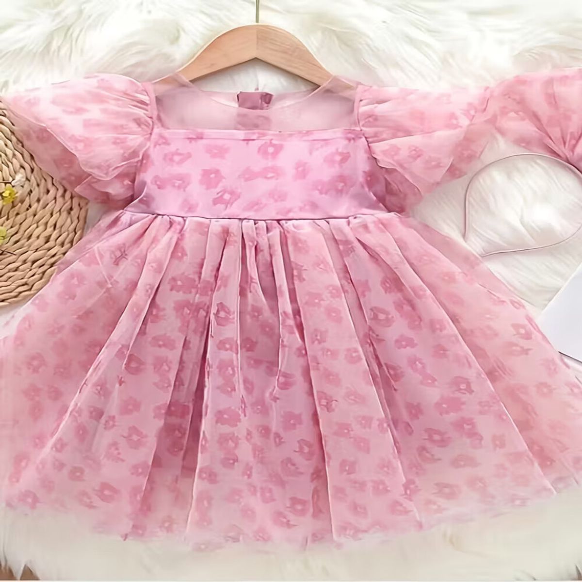 GENERICO - VESTIDO PARA NIÑA DE BARBIE + VINCHA