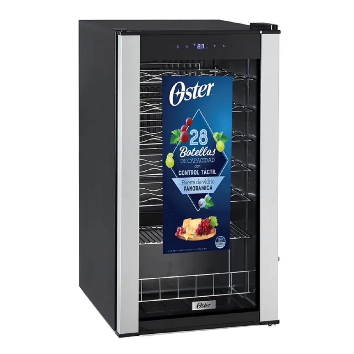 OSTER - Vinera Oster OS-PWCC2800B para 28 Botellas 1 Puerta Negro