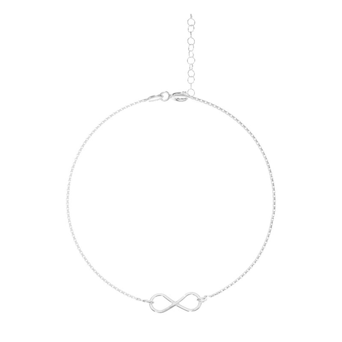 ESPIRAL ROJO - Pulsera Infinito  - Plata