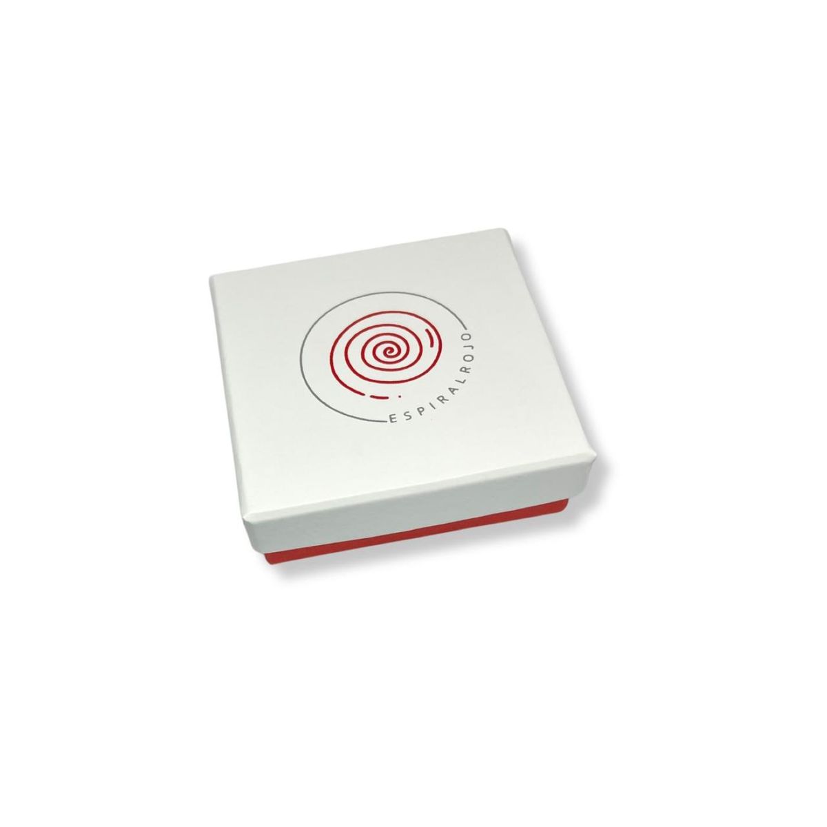 ESPIRAL ROJO - Pulsera Infinito  - Plata