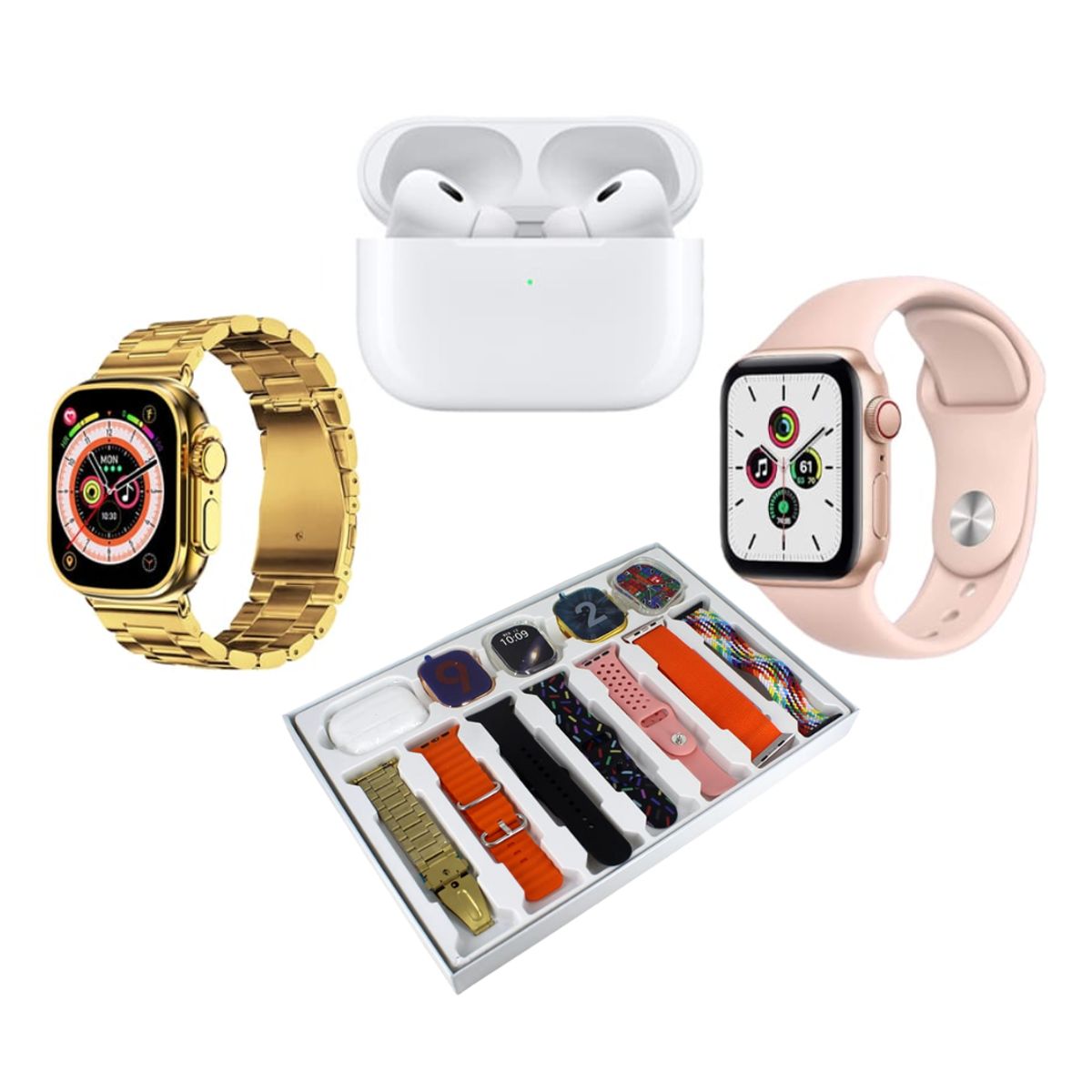 GENERICO - Premium I60 Suit Extreme reloj inteligente 12 en 1 - Dorado