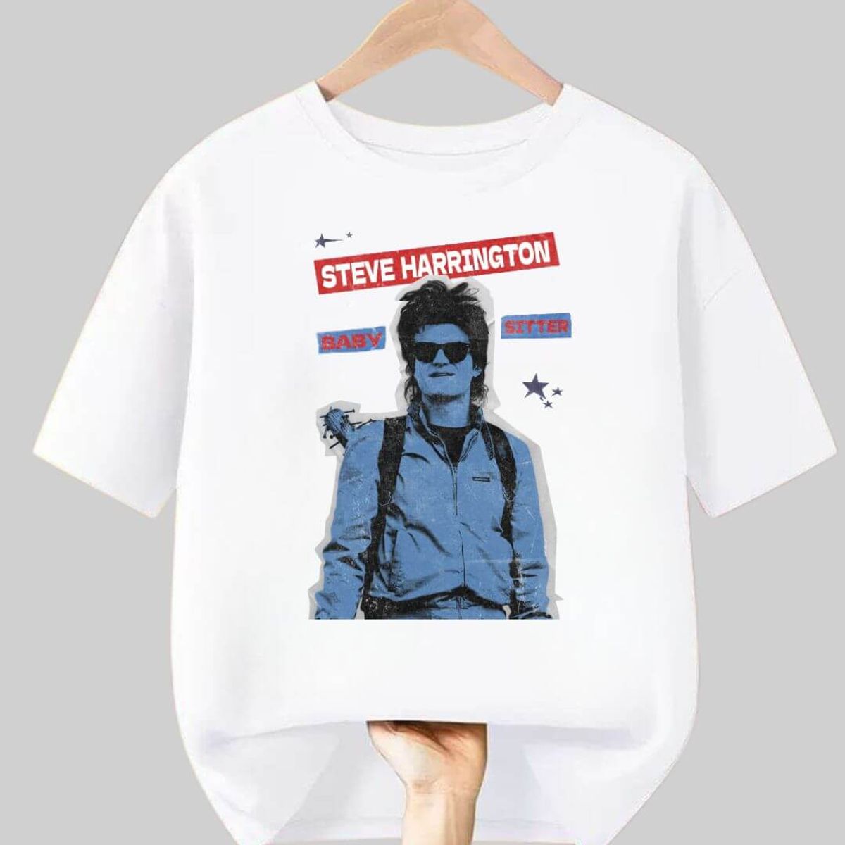 GENERICO - Polos Algodon Stranger Things Steve Harrington - Talla desde 10 hasta XL