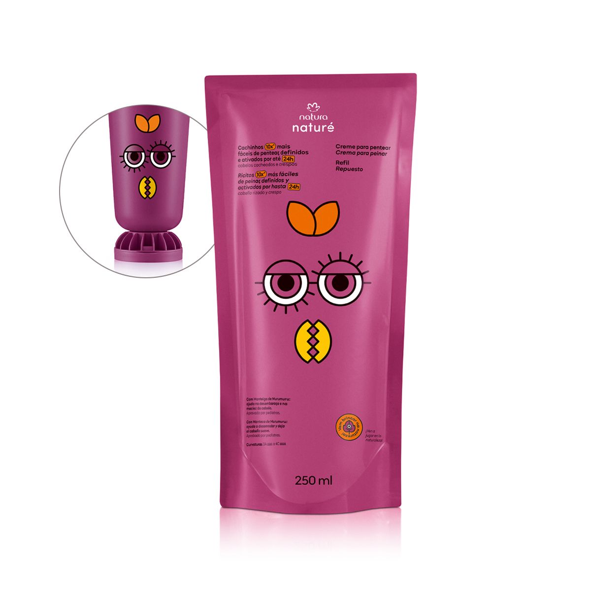 NATURA - Repuesto Naturé Crema para Peinar Cabello rizado para Niños