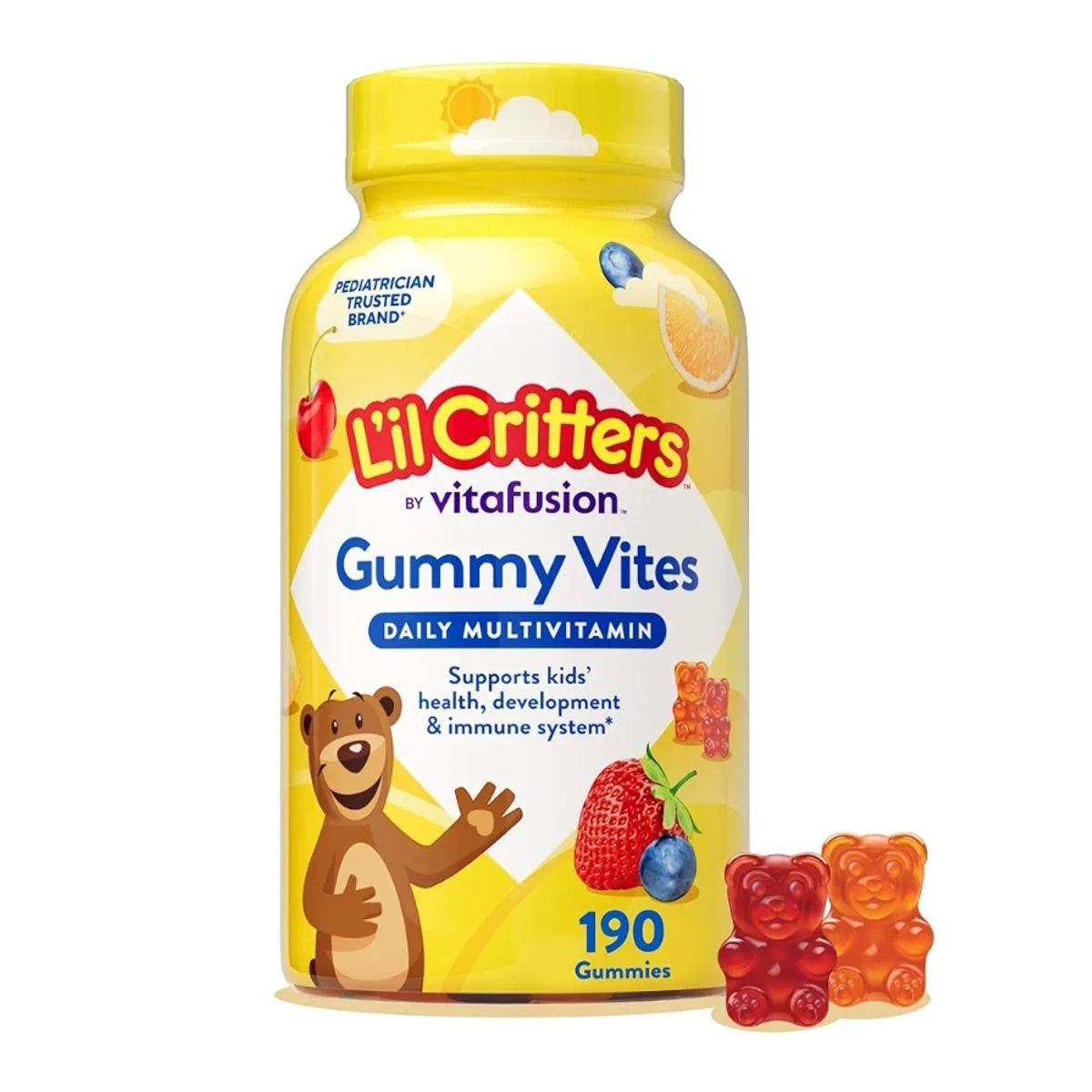 LIL CRITTERS - Lil Critters Gomitas Multivitamínico Completo para niños 190 uds