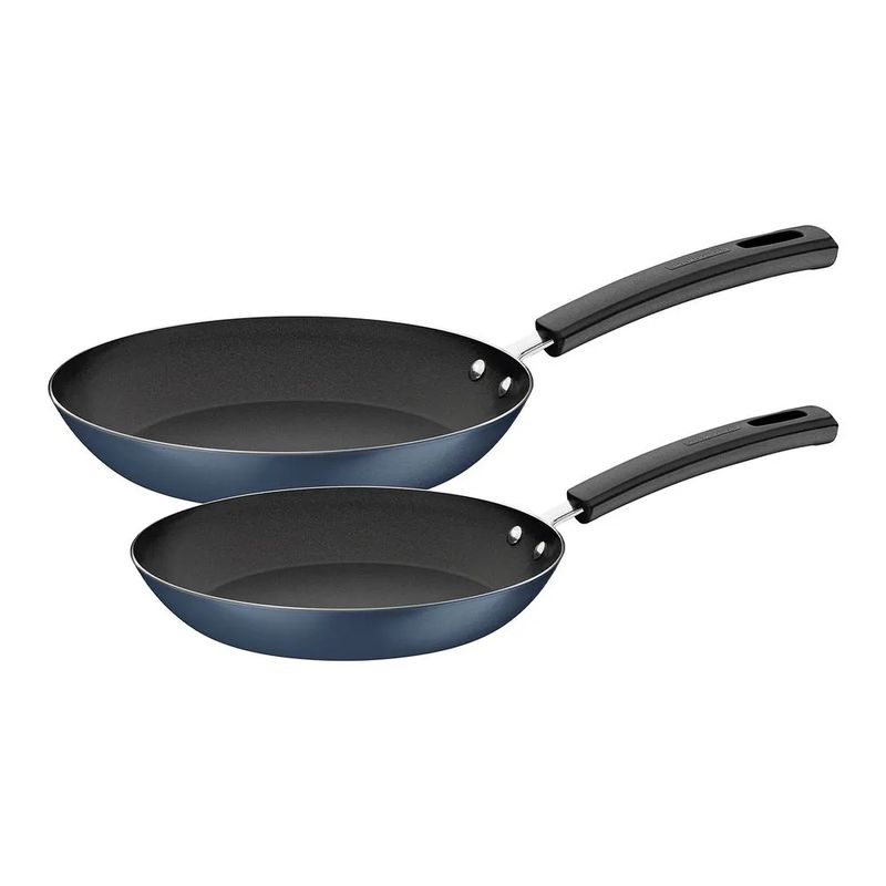 TRAMONTINA - Juego de sartenes de Aluminio Sicilia Azul x2 pzs 20cm-26cm - 75286025