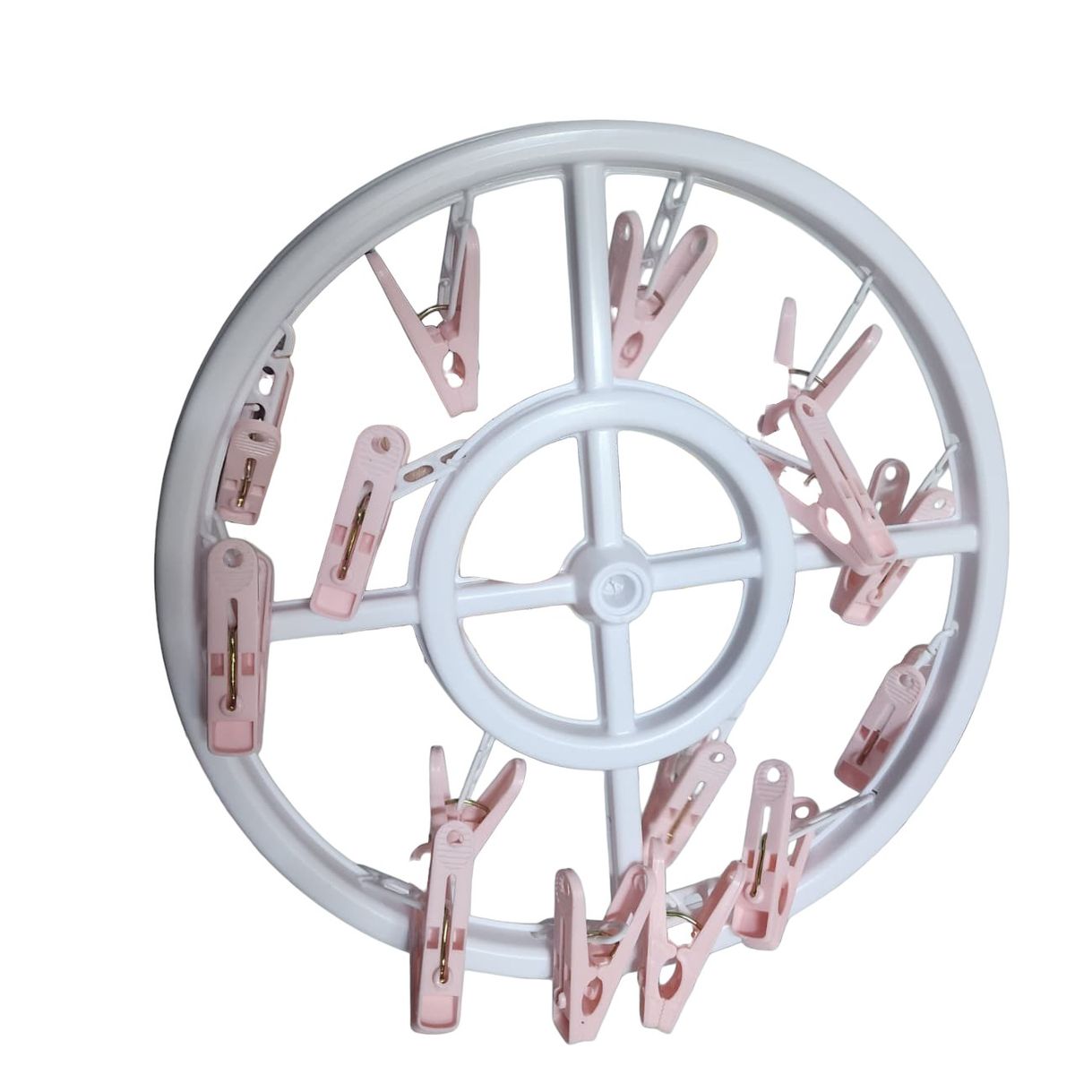 GENERICO - 2 mini perchero gancho 25.5X7.5CM ROSADO Y VERDE