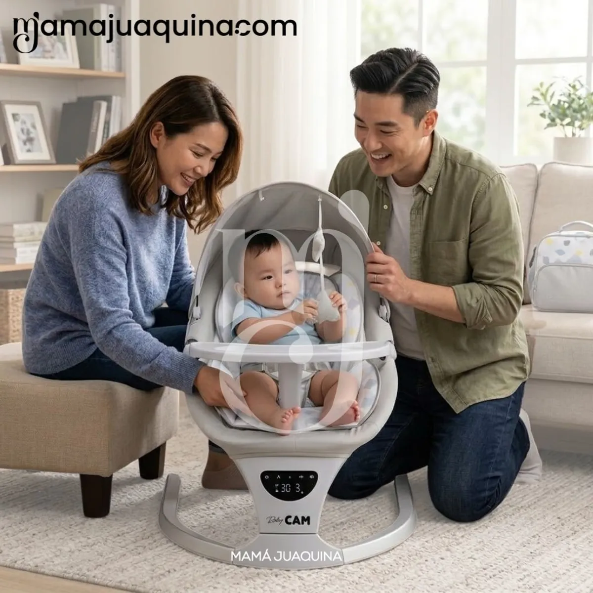 BABY - Silla Mecedora Didáctica «STAR II» con Bluetooth Gris