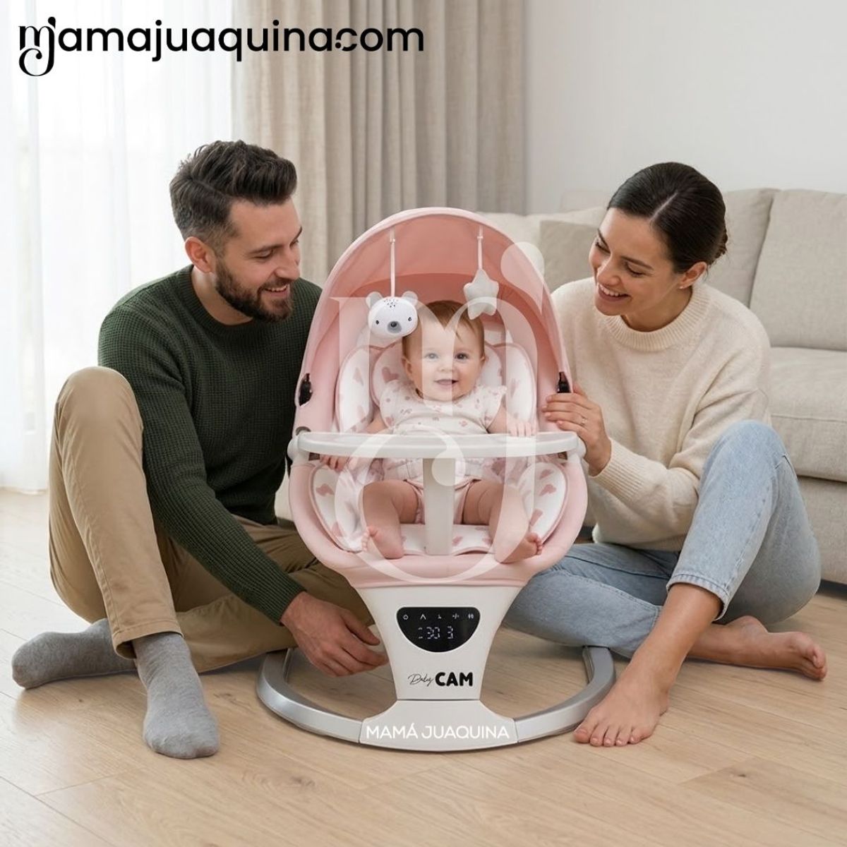 BABY - Silla Mecedora Didáctica «STAR II» con Bluetooth Pink