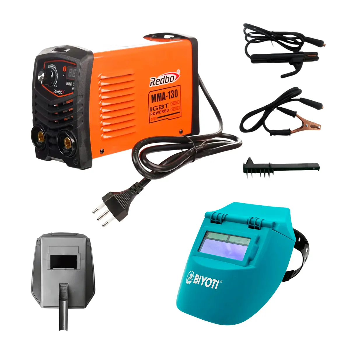 REDBO - Máquina De Soldar Inverter 220v Acce. + 1 Careta De Soldar