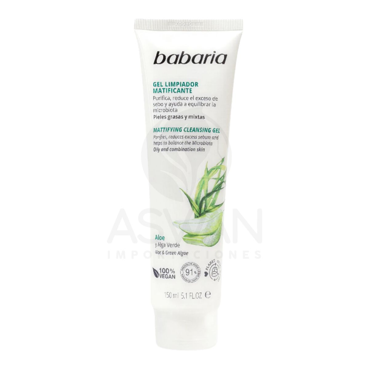 GENERICO - Gel Limpiador Matificante Aloe Vera 150 ml - Babaria