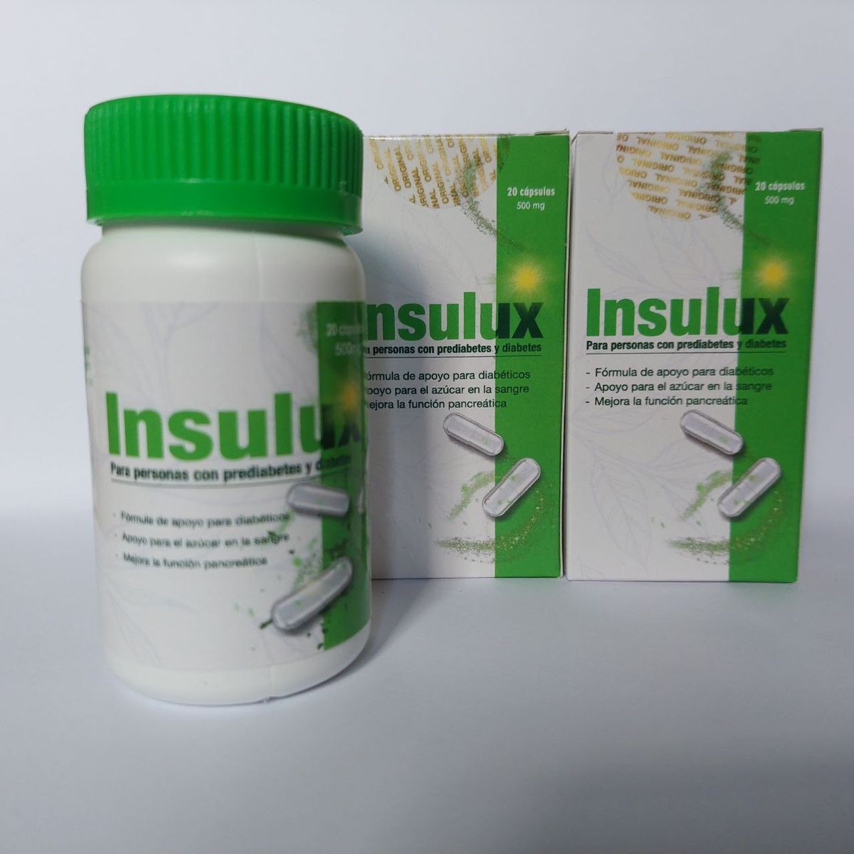 GENERICO - INSULUX SUPLEMENTO ALIMENTICIO PARA PERSONAS CON PREDIABETES Y DIABETES pack 2