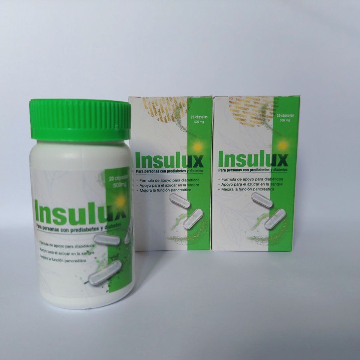 GENERICO - INSULUX SUPLEMENTO ALIMENTICIO PARA PERSONAS CON PREDIABETES Y DIABETES pack 2