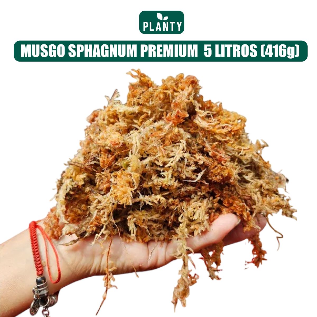 GENERICO - Sustrato Premium - Musgo Sphagnum 5 Litros 416g