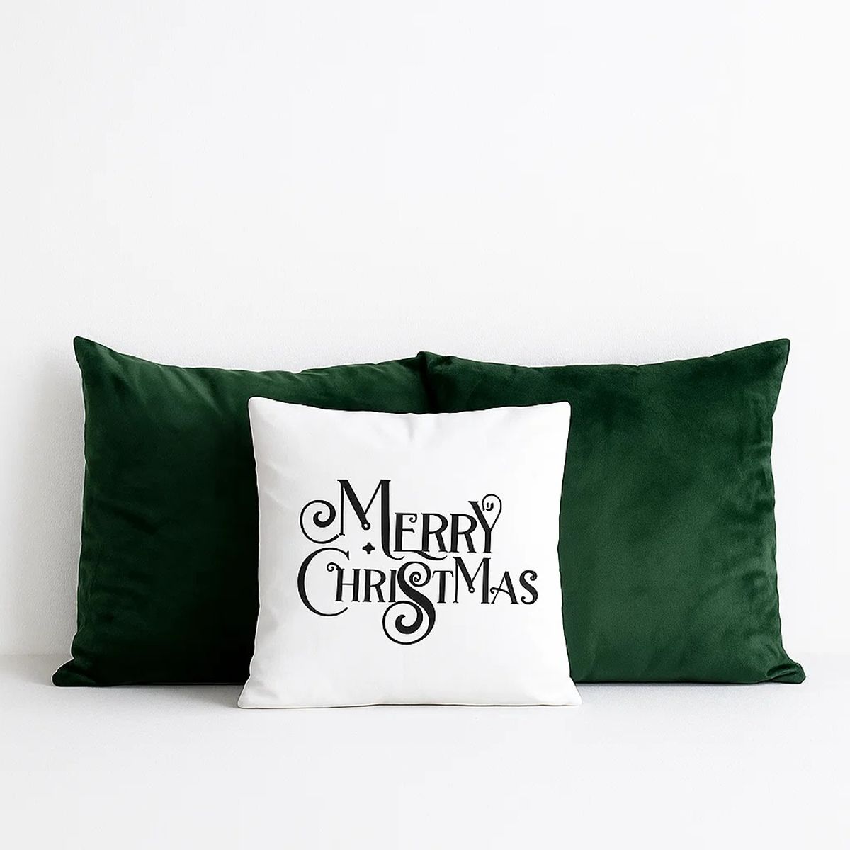 ZALMOHADAS - Set Navideño 3 Cojines Estilo Nórdico 45x45 Merry Zalmohadas