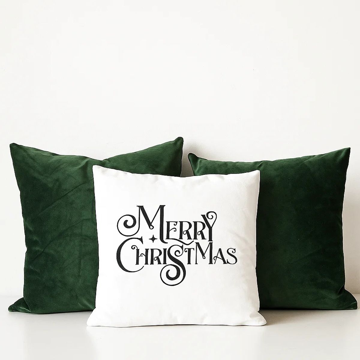 ZALMOHADAS - Set Navideño 3 Cojines Estilo Nórdico 45x45 Merry Zalmohadas