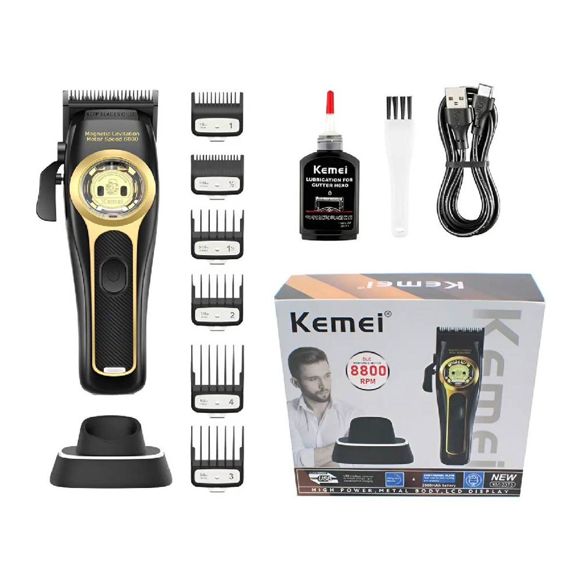 Maquina de cortar cabello Profesional KEMEI 73, marca KEMEI - Foto Principal