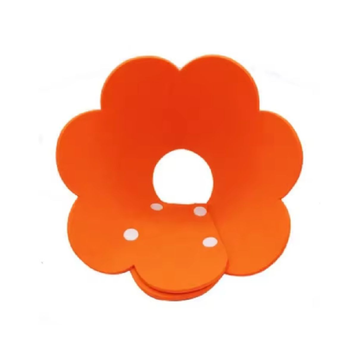 GENERICO - Cono isabelino flor naranja perros y gatos pequeños S