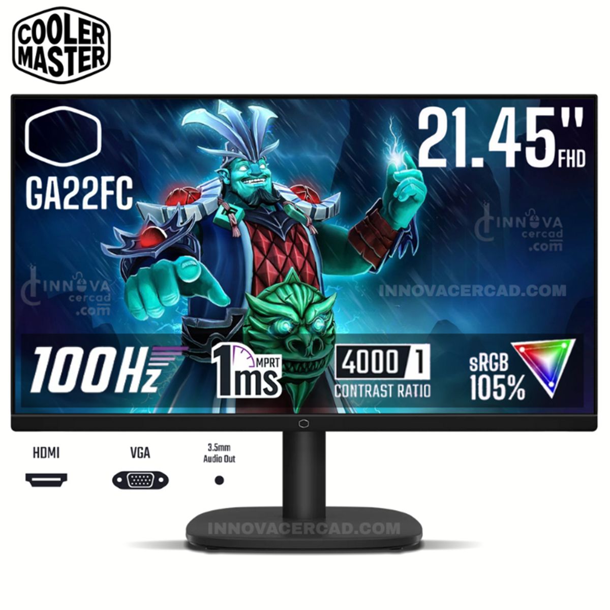 COOLER MASTER - Monitor Cooler Master GA22FC 2145″ VA HD