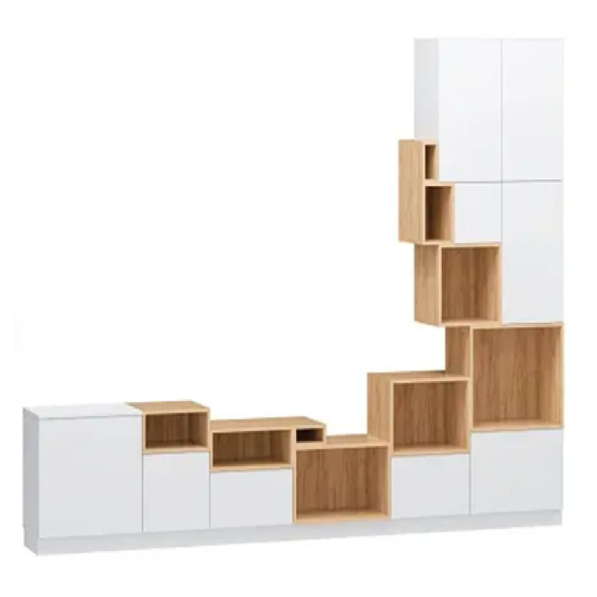 TU MESITA - Mesa de TV con Organizador Orus color BlancoDuna TU MESITA