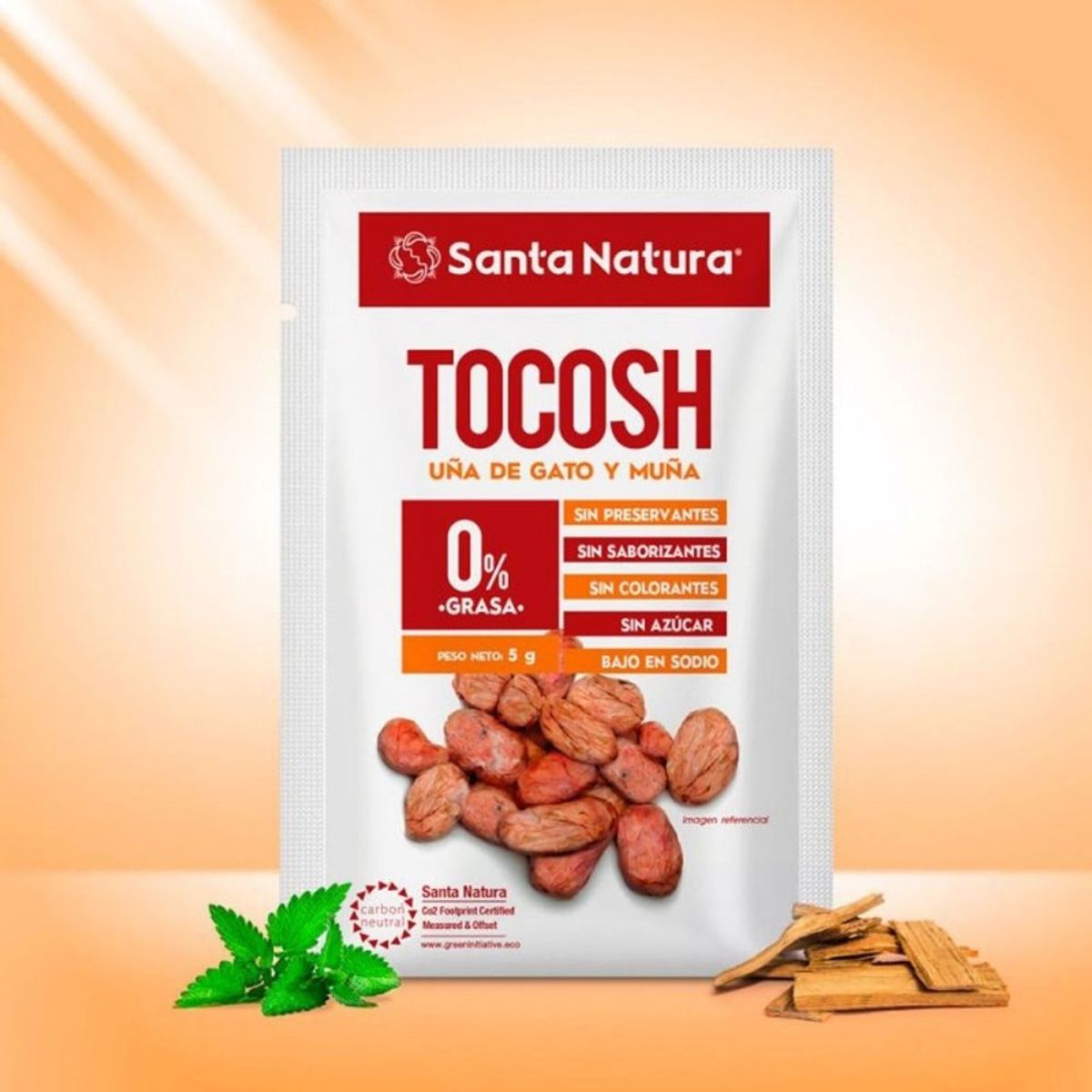SANTA NATURA - Batido Tocosh con Uña de Gato y Muña Santa Natura 75 gr
