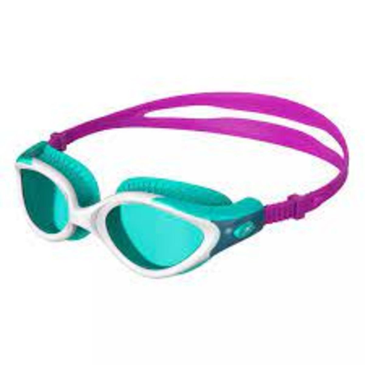 SPEEDO - Lente Speedo Futura Biofuse Flexiseal Female Blanco y turquesa