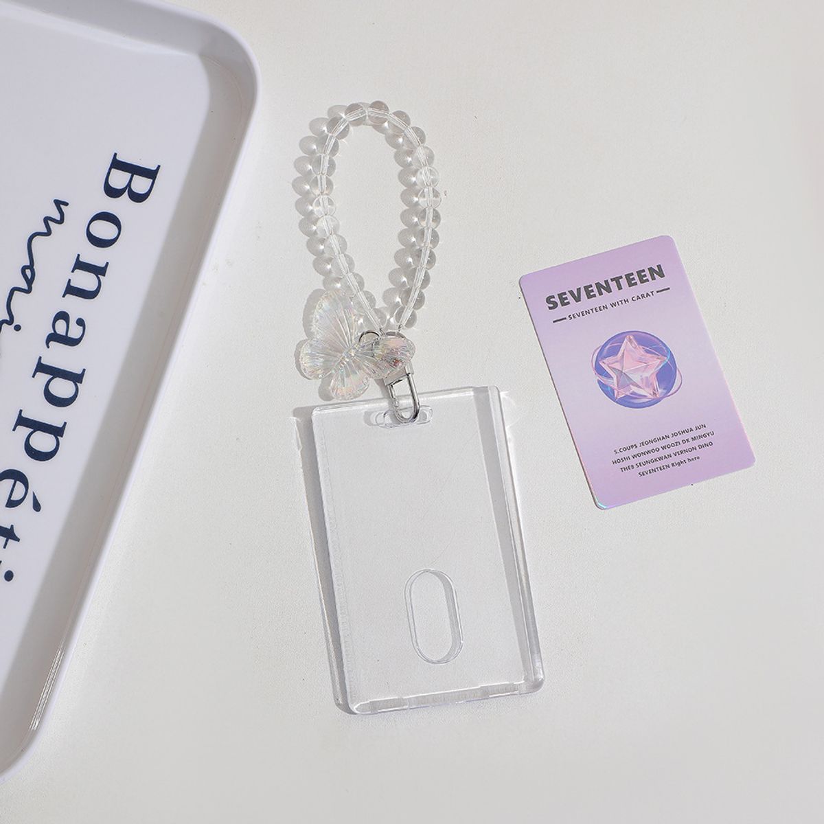 GENERICO - HOLDER TRANSPARENTE DIJE MARIPOSA