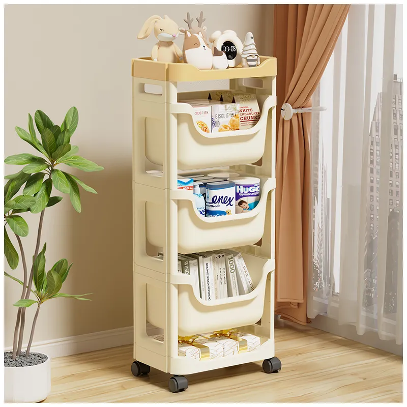 KELLER - Organizador de Pañales Y Accesorios de Bebé 5 Niveles con Ruedas JX2