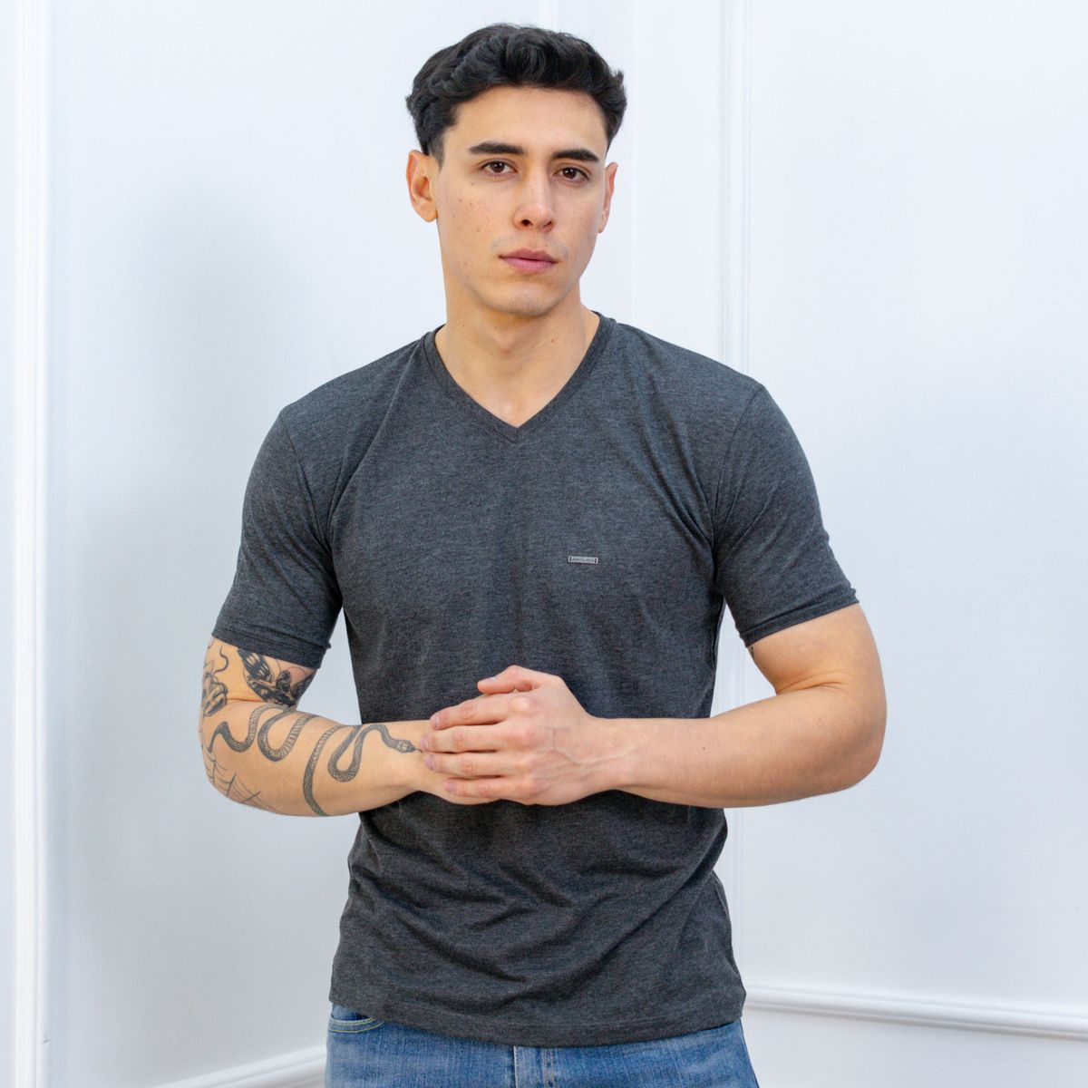 A VANTGARDESTYLE - POLO SLIM FIT CABALLERO MC - JERSEY 100% ALGODON