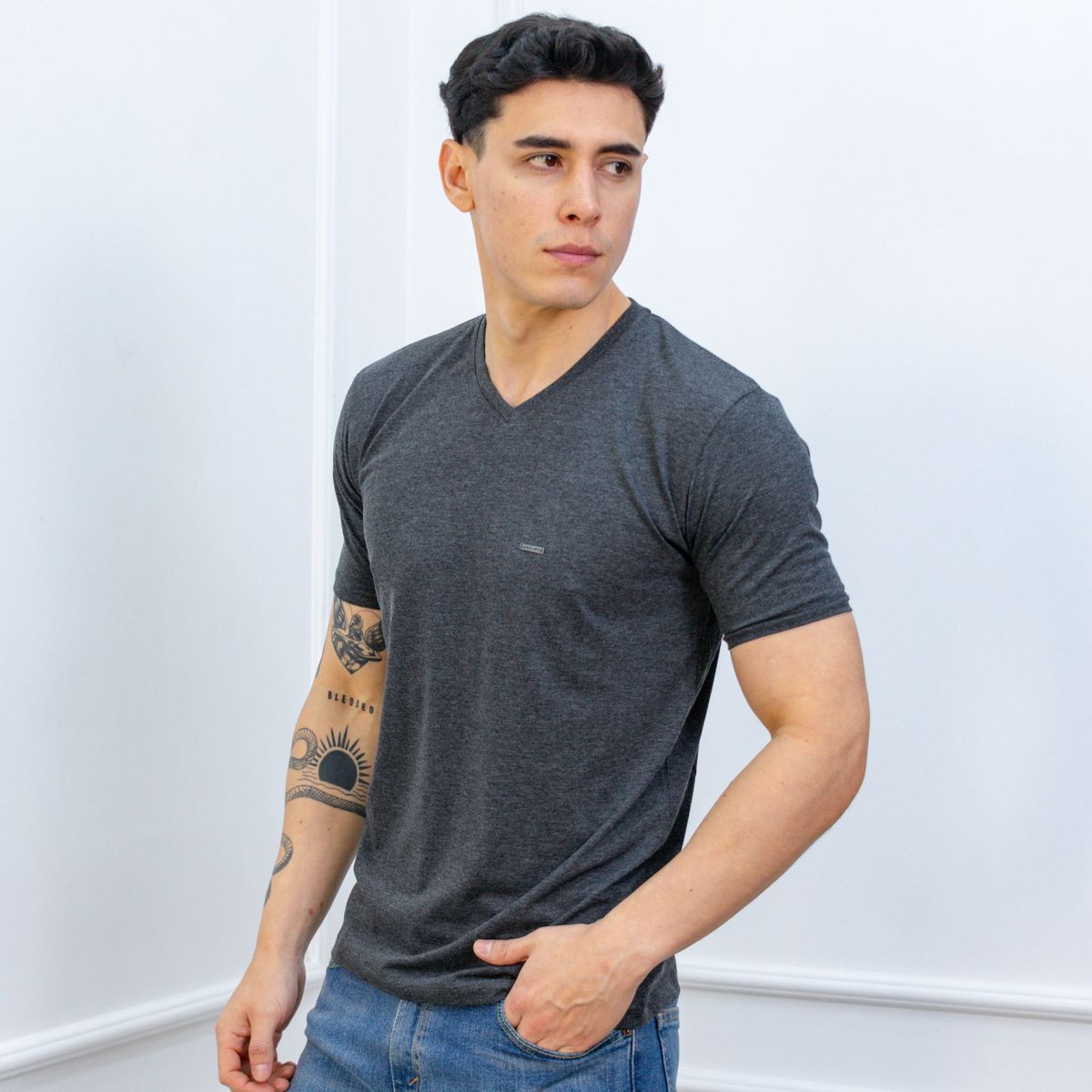 A VANTGARDESTYLE - POLO SLIM FIT CABALLERO MC - JERSEY 100% ALGODON