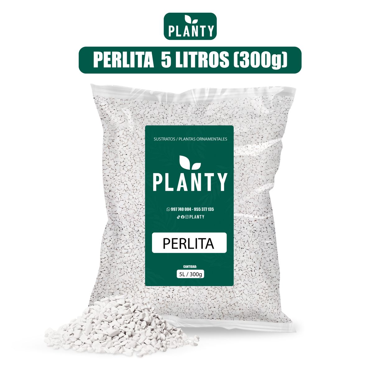 GENERICO - Sustrato - Perlita 5 Litros 300g