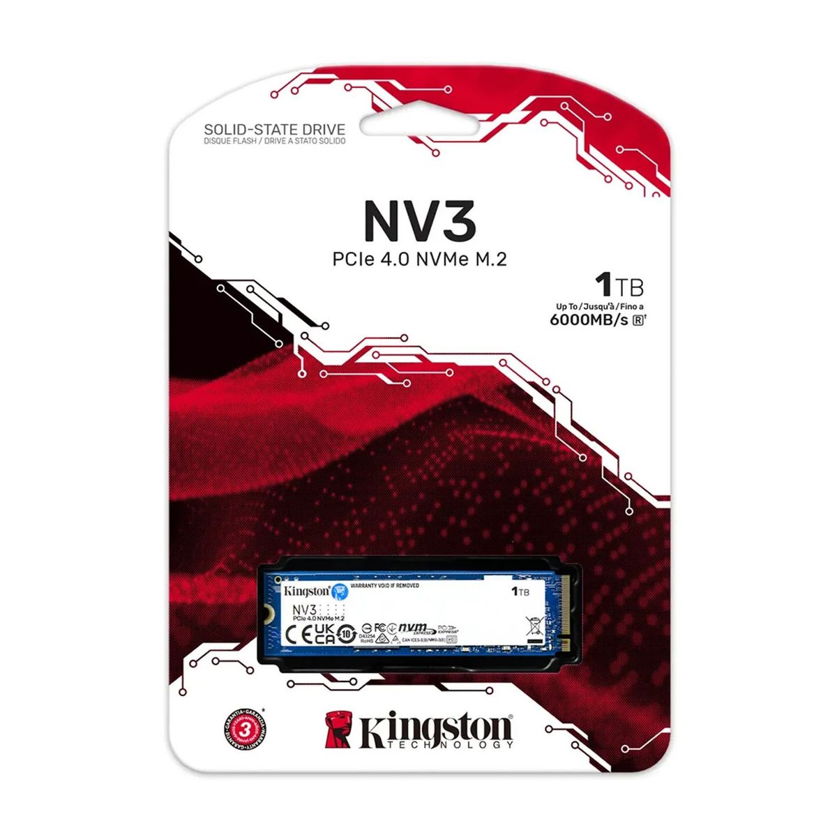 KINGSTON - Kingston NV3 1TB. Velocidad 4.0 para Encender tu Sistema.