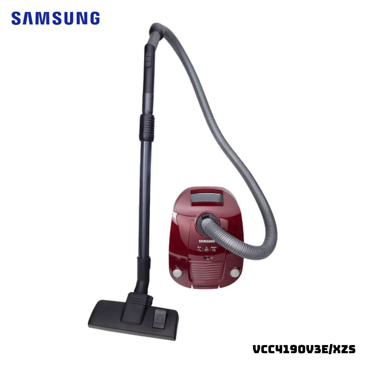 SAMSUNG - ASPIRADORA DE ARRASTE SAMSUNG 370W VINO RUBI - VCC4190V3EXZS