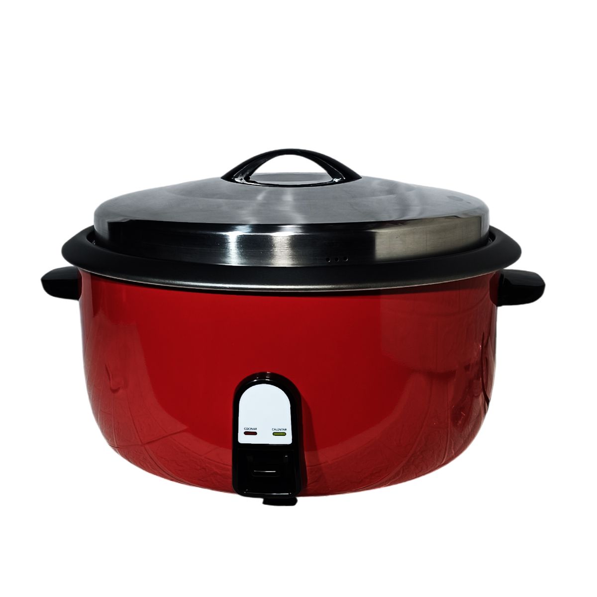 NATIONALIZER - Olla Arrocera Electrica Grande 10 Litros (60 Tazas) Nationalizer Rojo