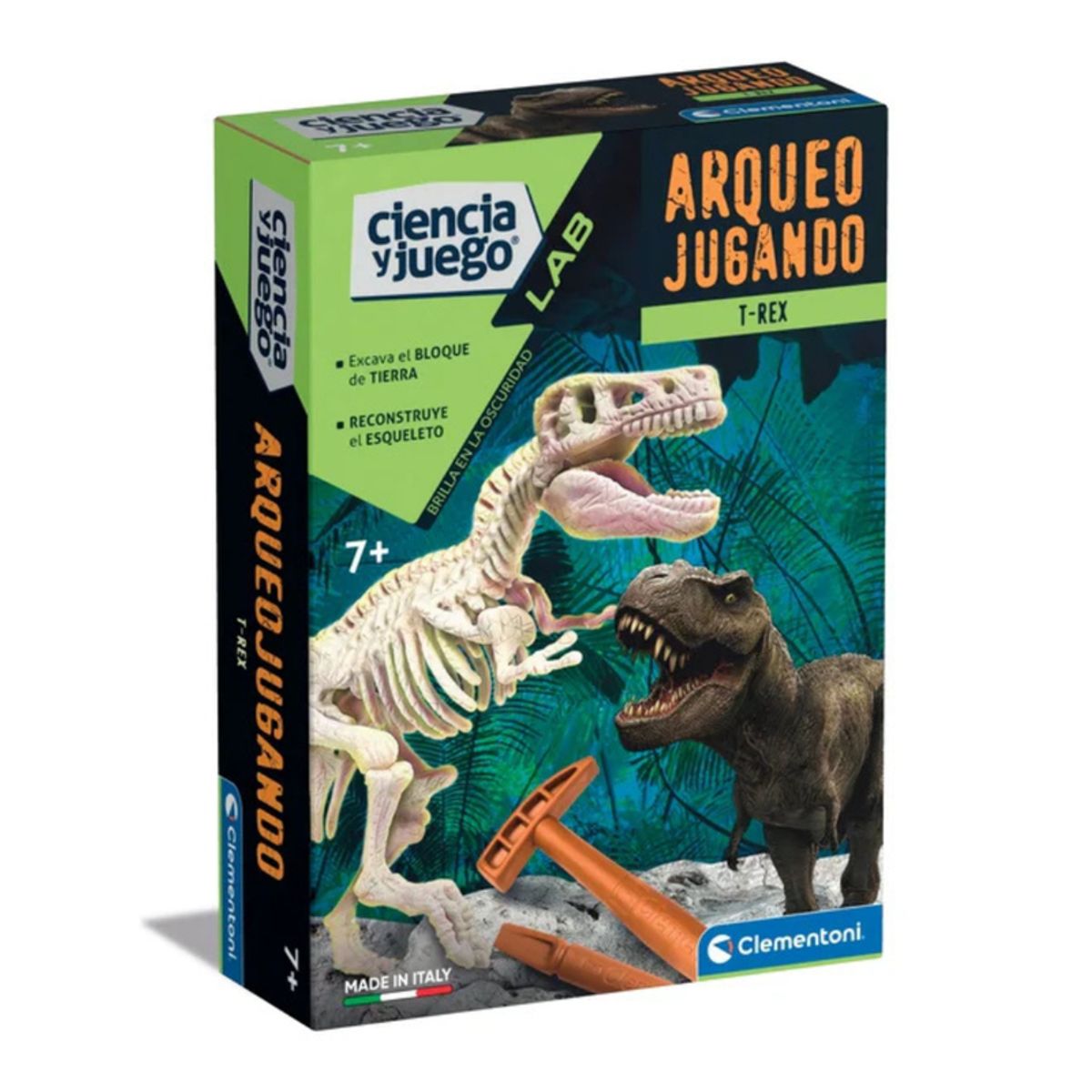 CLEMENTONI - Clementoni Arqueojugando T-Rex Fosforecente