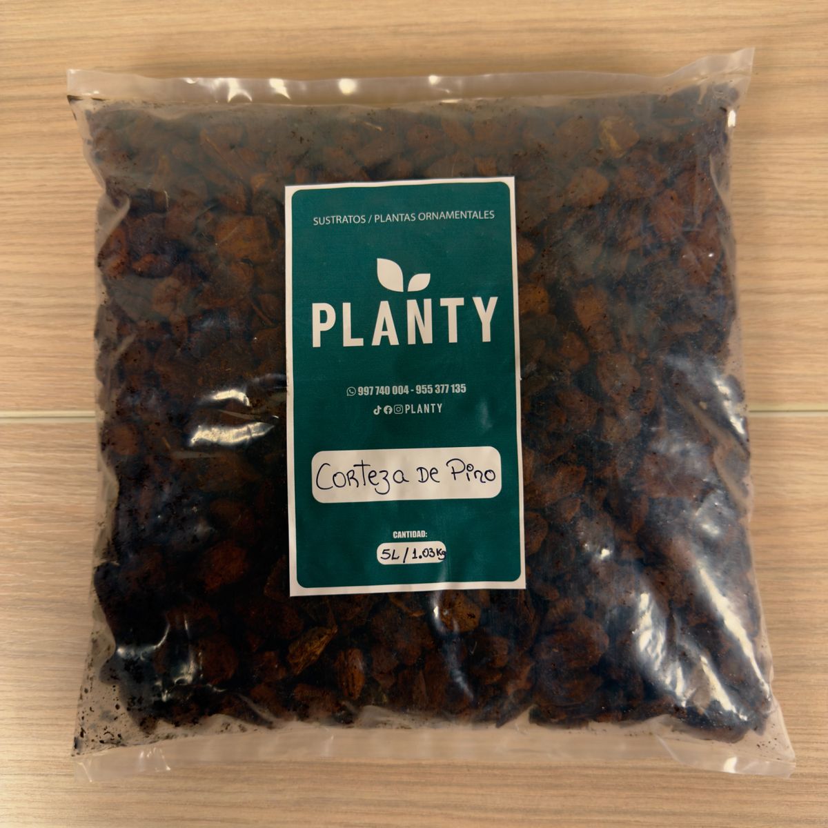 GENERICO - Sustrato - Corteza de Pino 5 Litros 1kg