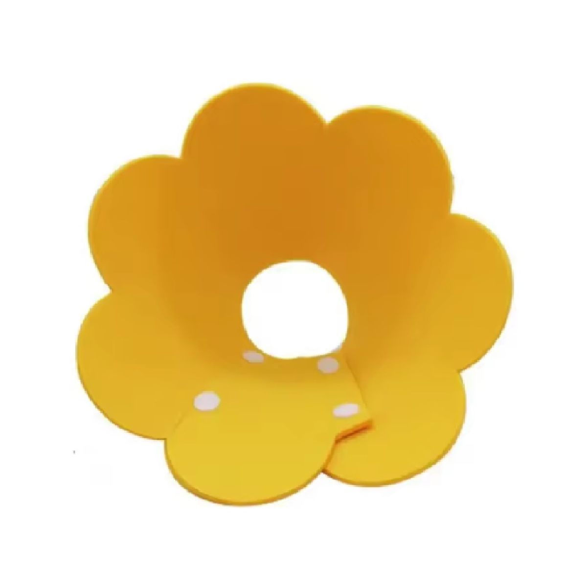 GENERICO - Cono isabelino flor amarillo perros y gatos pequeños XL