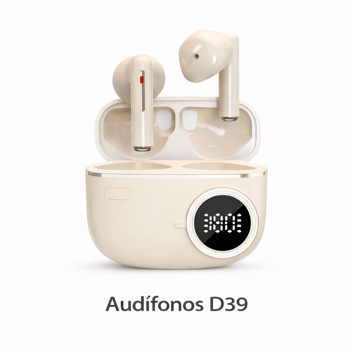 GENERICO - Audífonos D39 Bluetooth BIEGE