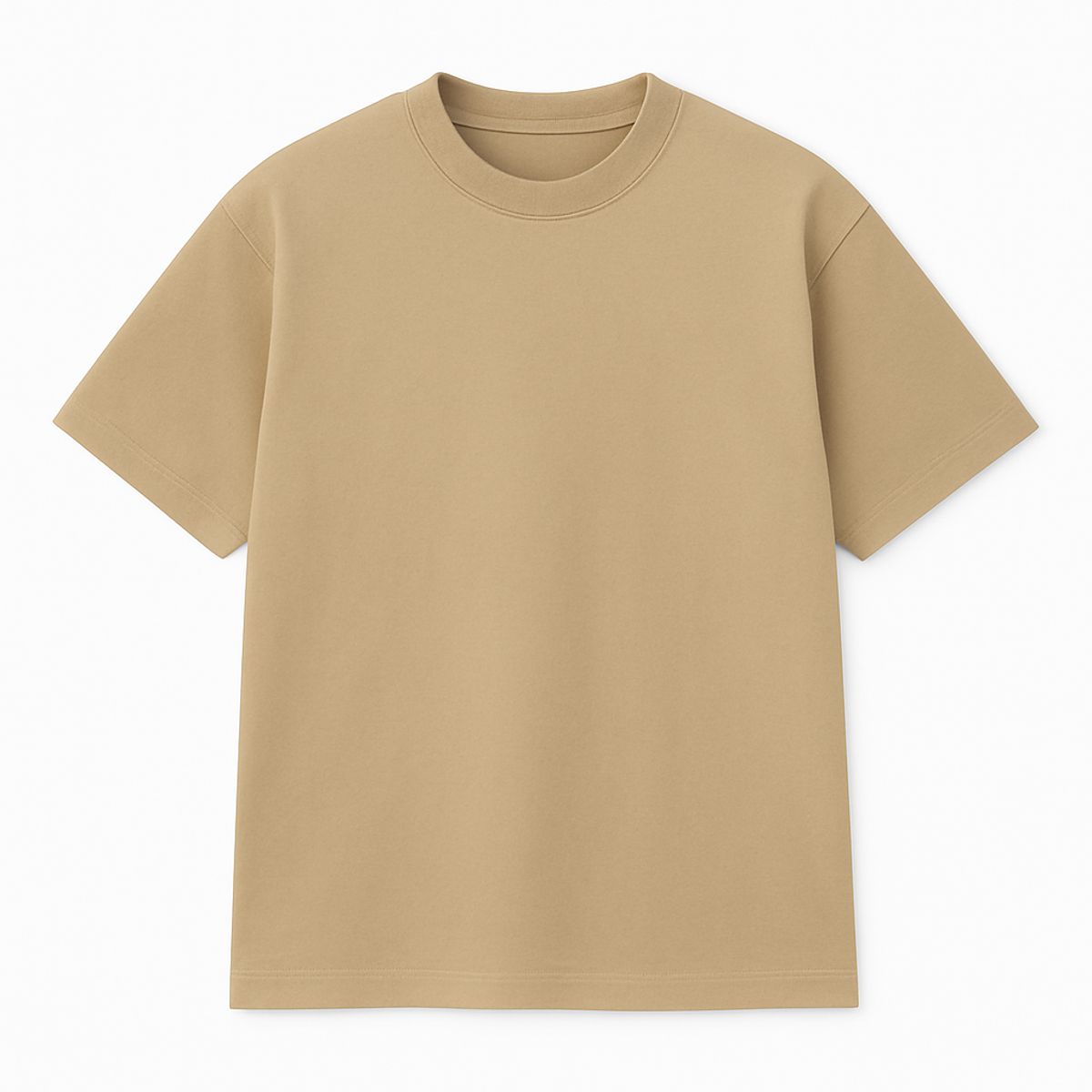 HOLGU - Polo Oversize Hombre Algodon Color Beige