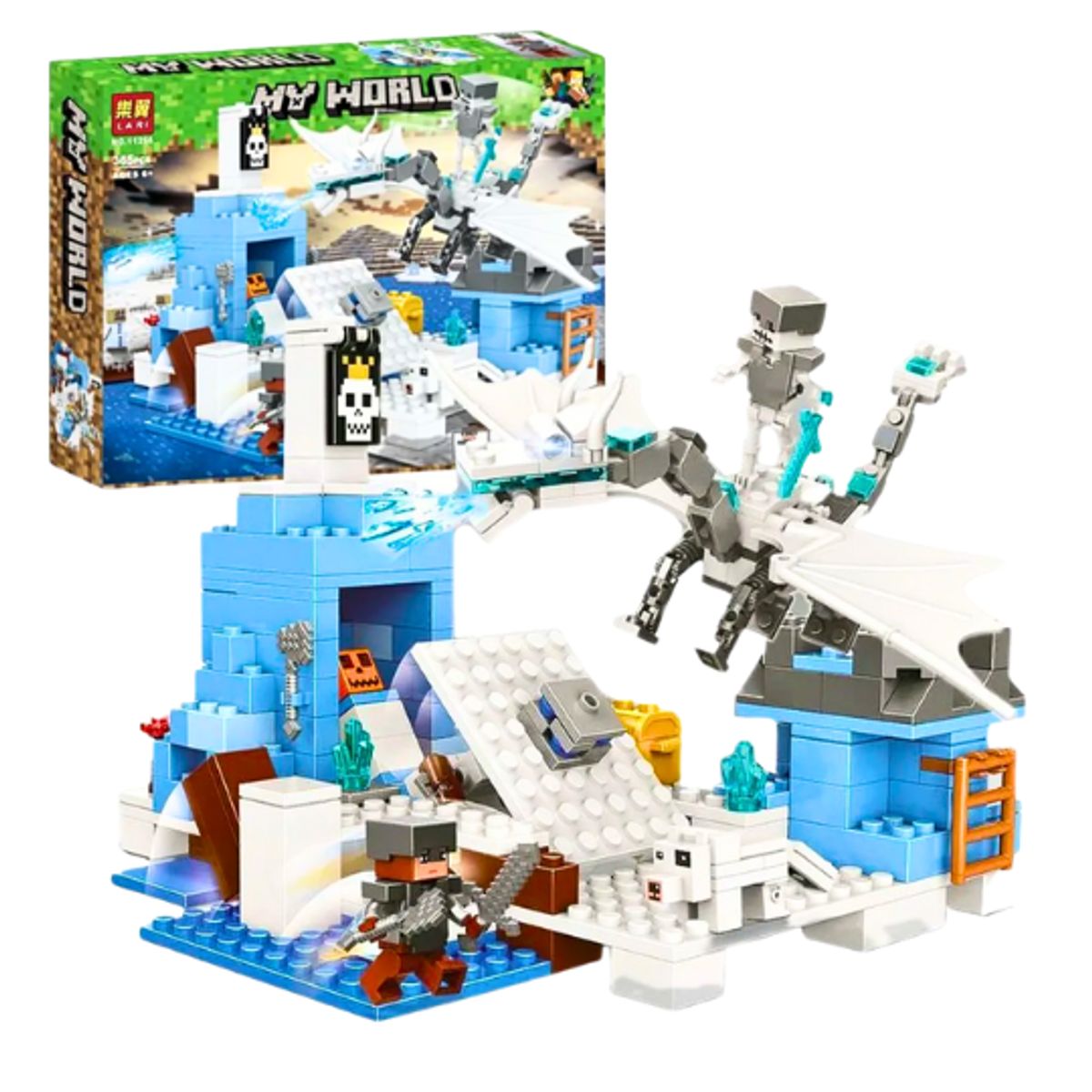 GENERICO - Set de bloques El Dragón de Hielo y Fortaleza Invernal