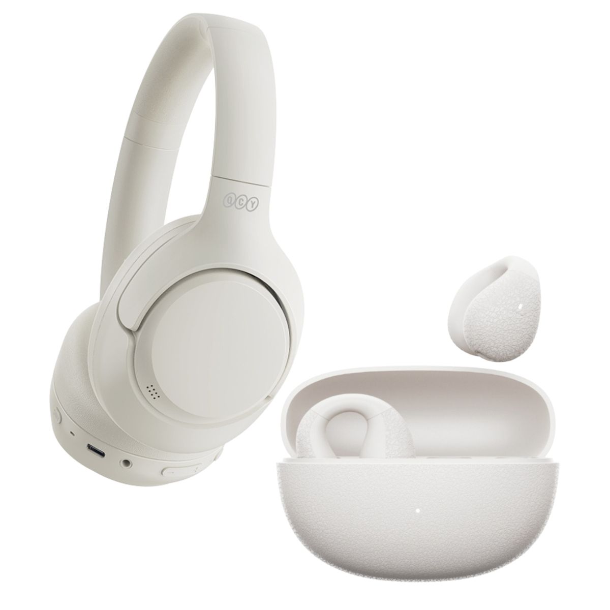 QCY - Combo QCY audífonos H3 + QCY audífonos inalámbricos Crossky C10