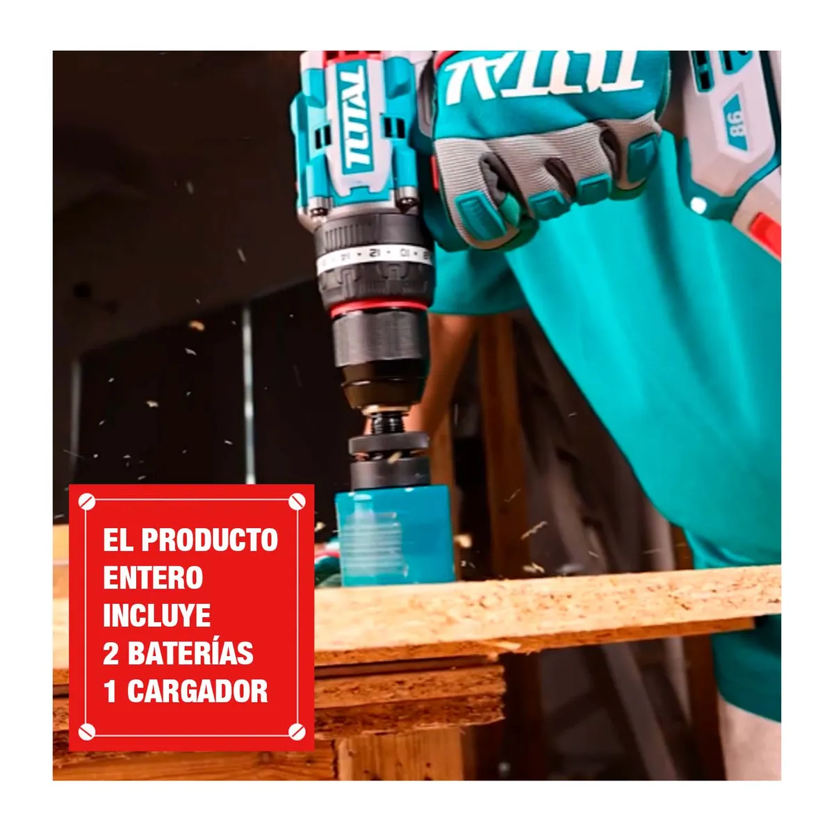 Taladro Atornillador Percutor Brushless 86nm Tidli20868, marca Total Tools - Foto 2