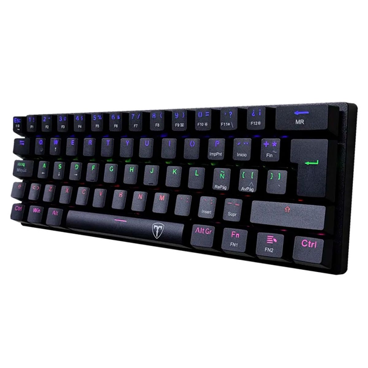 T-DAGGER - Teclado Mecánico T-Dagger Arena 60% Brown ESP RGB Rainbow Negro
