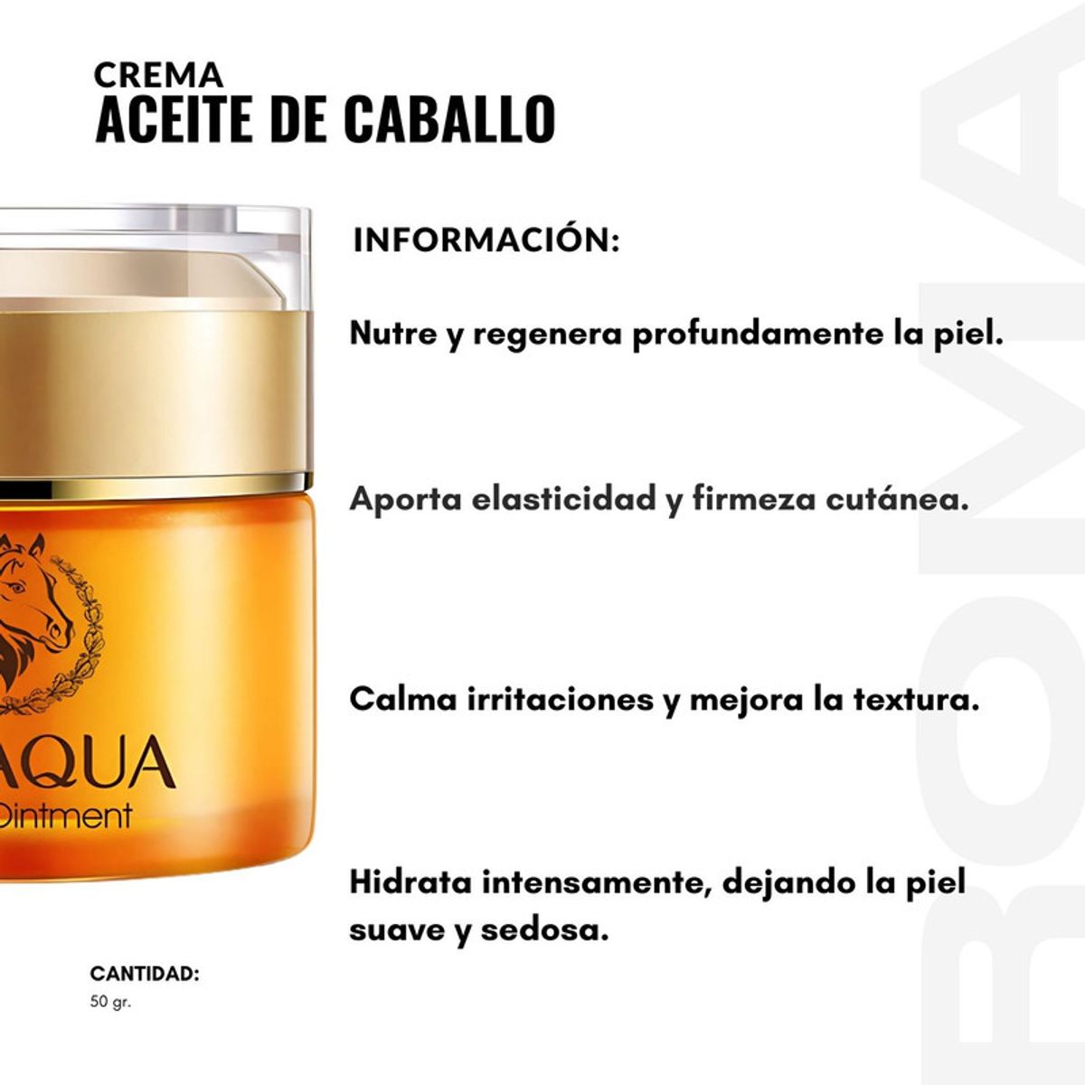 BIOAQUA - CREMA ACEITE DE CABALLO 50G BIOAQUA