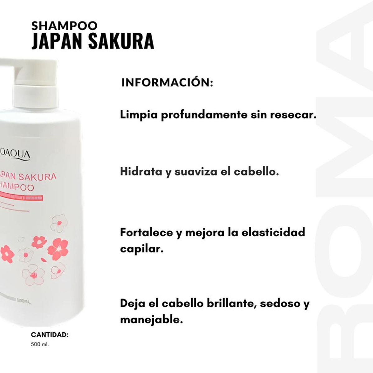 BIOAQUA - PACK 2 SHAMPOO JAPAN SAKURA 500ML BIOAQUA